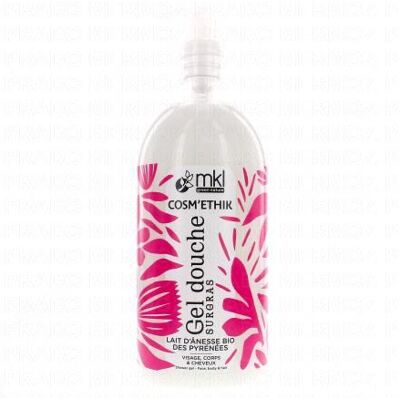 Mkl Gel Douche Surgras Au Lait D'Ânesse Bio Des Pyrénées 1l - Publicité Mkl Gel Douche Surgras Au Lait D'Ânesse Bio Des Pyrénées 1l - Publicité