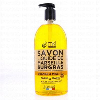 Savon Liquide de Marseille Orange & Miel - Douceur & Nourrissant - Publicité Savon Liquide de Marseille Orange & Miel - Douceur & Nourrissant - Publicité