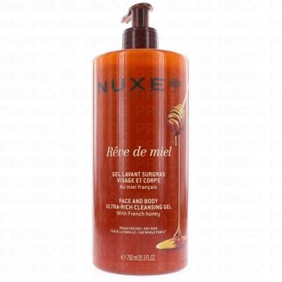 Nuxe Rêve De Miel Gel Lavant Surgras Visage Corps Flacon Pompe 750ml - Publicité Nuxe Rêve De Miel Gel Lavant Surgras Visage Corps Flacon Pompe 750ml - Publicité