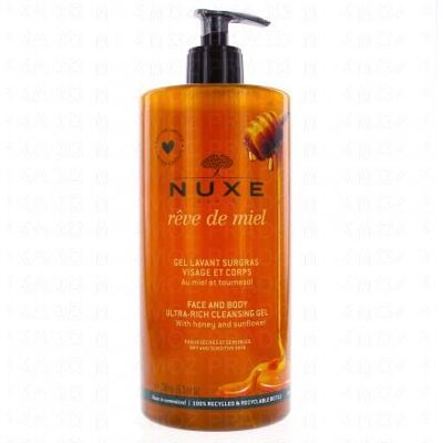 Nuxe Rêve De Miel Gel Lavant Surgras Visage Corps Flacon Pompe 750ml - Publicité Nuxe Rêve De Miel Gel Lavant Surgras Visage Corps Flacon Pompe 750ml - Publicité
