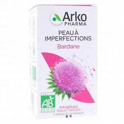 Arkopharma Arkogélules Bardane Bio 50 Jours - Complément alimentaire - Publicité Arkopharma Arkogélules Bardane Bio 50 Jours - Complément alimentaire - Publicité