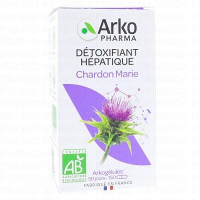 Arkopharma Arkogelules - Chardon Marie Bio 150 Gélules - Publicité Arkopharma Arkogelules - Chardon Marie Bio 150 Gélules - Publicité