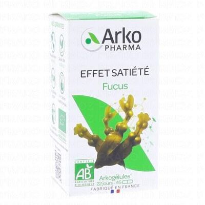Arkopharma Arkog Fucus Bio - 45 Gélules - Pot 45 gélules - Complément Alimentaire - Publicité Arkopharma Arkog Fucus Bio - 45 Gélules - Pot 45 gélules - Complément Alimentaire - Publicité