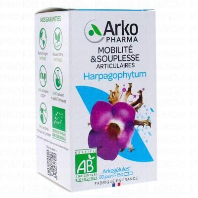 Arkopharma Arkogélules Harpagophytum 150 Gélules - Phytothérapie - Nature & Bio - ARKOPHARMA - Publicité Arkopharma Arkogélules Harpagophytum 150 Gélules - Phytothérapie - Nature & Bio - ARKOPHARMA - Publicité