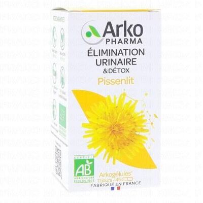ARKOPHARMA Capsules de Pissenlit Bio - Soutien à l'élimination de l'eau - Publicité ARKOPHARMA Capsules de Pissenlit Bio - Soutien à l'élimination de l'eau - Publicité
