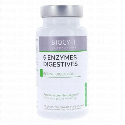 Biocyte Longevity 5 Enzymes Digestives - 60 Gélules - Publicité Biocyte Longevity 5 Enzymes Digestives - 60 Gélules - Publicité