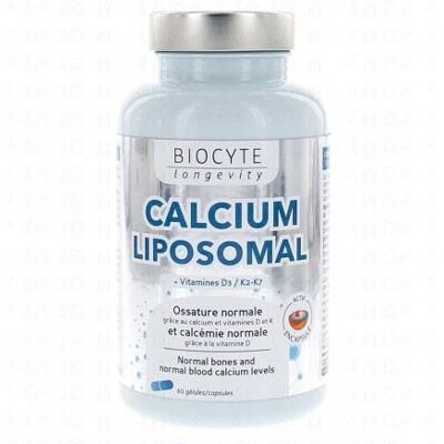 Biocyte Calcium Liposomal Vitamines D3 K2 - Vitamines - Publicité Biocyte Calcium Liposomal Vitamines D3 K2 - Vitamines - Publicité