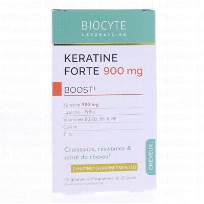 Biocyte Keratin Forte - Supplément Croissance & Force des Cheveux - Publicité Biocyte Keratin Forte - Supplément Croissance & Force des Cheveux - Publicité