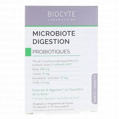 Biocyte - Microbiote Digestion - 30 gélules - Publicité Biocyte - Microbiote Digestion - 30 gélules - Publicité