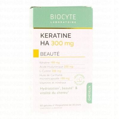 Complément capillaire Biocyte Kératine HA 300 mg - Vitalité & Croissance - Publicité Complément capillaire Biocyte Kératine HA 300 mg - Vitalité & Croissance - Publicité