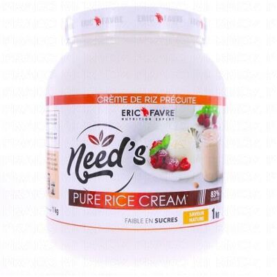 ERIC FAVRE Need's Crème de Riz Pure - Neutre 1000g - Publicité ERIC FAVRE Need's Crème de Riz Pure - Neutre 1000g - Publicité