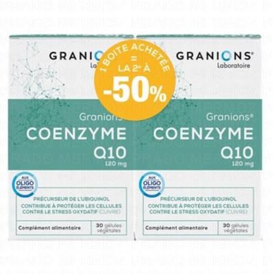Granions Les Essentiels Coenzyme Q10 120 Mg - Complément Alimentaire - Publicité Granions Les Essentiels Coenzyme Q10 120 Mg - Complément Alimentaire - Publicité