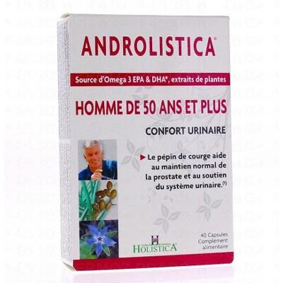 Holistica Androlistica - Soutien Vitalité Masculine - 40 Capsules - Publicité Holistica Androlistica - Soutien Vitalité Masculine - 40 Capsules - Publicité