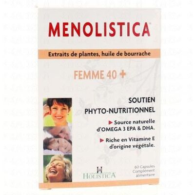 Holistica Menolistica - Soutien Énergétique pour Femmes 40+ - Complément Alimentaire - Publicité Holistica Menolistica - Soutien Énergétique pour Femmes 40+ - Complément Alimentaire - Publicité