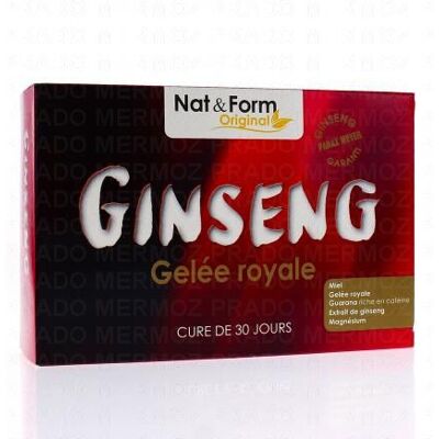 NATFORM Nat & Form Original - Ginseng Gelée Royale 30 Ampoules - Publicité NATFORM Nat & Form Original - Ginseng Gelée Royale 30 Ampoules - Publicité