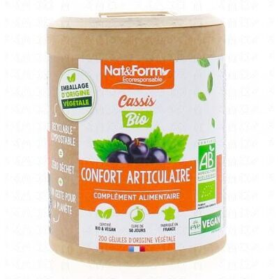 Capsules de cassis bio Nat & Form - Complément alimentaire - Publicité Capsules de cassis bio Nat & Form - Complément alimentaire - Publicité