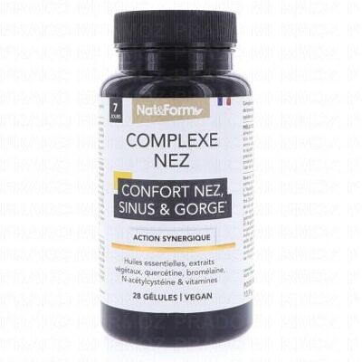 NATFORM Nat&form Complexe Nez Sinus & Gorge X28 Gélules - Publicité NATFORM Nat&form Complexe Nez Sinus & Gorge X28 Gélules - Publicité