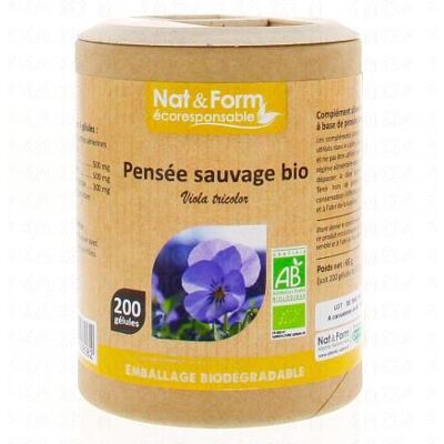 Nat & Form Pensée Sauvage Bio - Complément Beauté Peau - Publicité Nat & Form Pensée Sauvage Bio - Complément Beauté Peau - Publicité