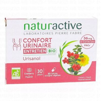 Naturactive Urisanol Confort Urinaire Bio 30 Gélules - Soutien Urinaire Bio - Publicité Naturactive Urisanol Confort Urinaire Bio 30 Gélules - Soutien Urinaire Bio - Publicité