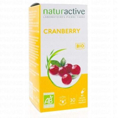 Capsules d'extrait de cranberry bio NATURACTIVE - 60 pcs - Publicité Capsules d'extrait de cranberry bio NATURACTIVE - 60 pcs - Publicité
