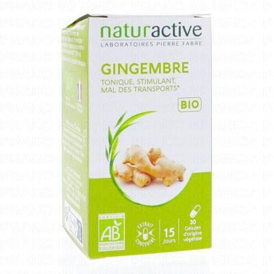 Capsules de Gingembre Naturactive - Complément alimentaire - Publicité Capsules de Gingembre Naturactive - Complément alimentaire - Publicité