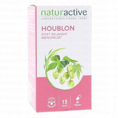 Naturactive Houblon Relaxant Ménopause - Complément alimentaire - Publicité Naturactive Houblon Relaxant Ménopause - Complément alimentaire - Publicité