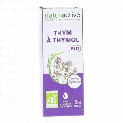 Naturactive Huile Essentielle Bio Thym À Thymol Flacon 5ml - Publicité Naturactive Huile Essentielle Bio Thym À Thymol Flacon 5ml - Publicité