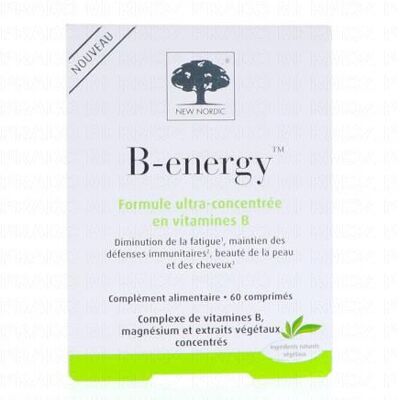 New Nordic B-Energy 60 Complexe de Vitamines Complément Alimentaire - Soutien Immunitaire - Publicité New Nordic B-Energy 60 Complexe de Vitamines Complément Alimentaire - Soutien Immunitaire - Publicité