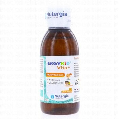 Nutergia Ergykid Vita + Flacon 150ml - Publicité Nutergia Ergykid Vita + Flacon 150ml - Publicité