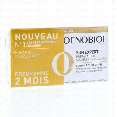 Oenobiol Sun Expert Préparateur Solaire Peaux Sensibles Lot 2 X 30 Capsules - Publicité Oenobiol Sun Expert Préparateur Solaire Peaux Sensibles Lot 2 X 30 Capsules - Publicité