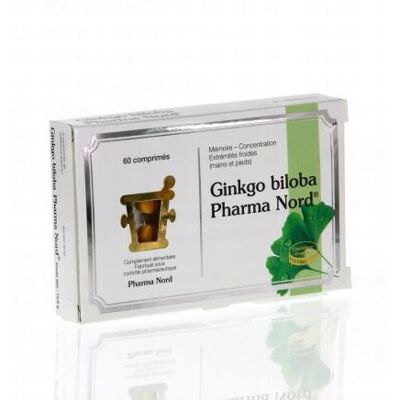Pharma Nord Ginkgo Biloba Forte - 100 MG X 60 - Complément alimentaire - Publicité Pharma Nord Ginkgo Biloba Forte - 100 MG X 60 - Complément alimentaire - Publicité