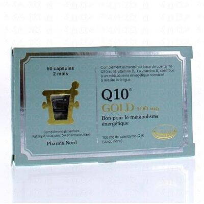 PHARMANORD Pharma Nord Q10 Gold 100mg 60 Capsules - Publicité PHARMANORD Pharma Nord Q10 Gold 100mg 60 Capsules - Publicité