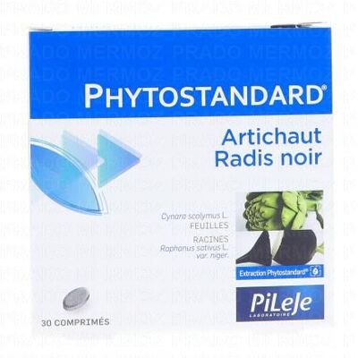 Pileje Radis Noir et Artichaut Phytostandard 30 Comprimés - Complément Alimentaire - Publicité Pileje Radis Noir et Artichaut Phytostandard 30 Comprimés - Complément Alimentaire - Publicité