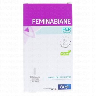 Pileje Feminabiane Fer 60 Capsules - Complément alimentaire - Publicité Pileje Feminabiane Fer 60 Capsules - Complément alimentaire - Publicité