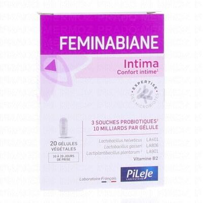 Feminabiane Intima de Pileje - Confort intime x20 gélules - Publicité Feminabiane Intima de Pileje - Confort intime x20 gélules - Publicité