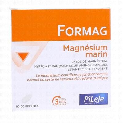 Pileje Formag Magnésium Marin 90 Comprimés - Complément Alimentaire - Publicité Pileje Formag Magnésium Marin 90 Comprimés - Complément Alimentaire - Publicité