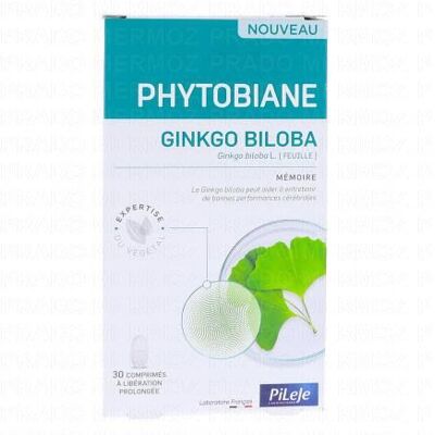 Ginkgo Biloba 30 Comprimés Pileje - Complément alimentaire - Publicité Ginkgo Biloba 30 Comprimés Pileje - Complément alimentaire - Publicité