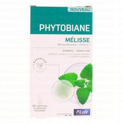 PiLeJe Phytobiane Mélisse 30 Comprimés - Complément Alimentaire - Publicité PiLeJe Phytobiane Mélisse 30 Comprimés - Complément Alimentaire - Publicité