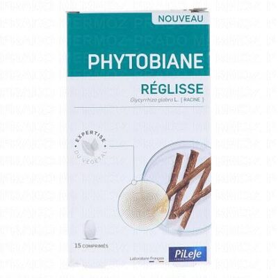 Pileje Phytobiane Réglisse 15 Comprimés - Publicité Pileje Phytobiane Réglisse 15 Comprimés - Publicité