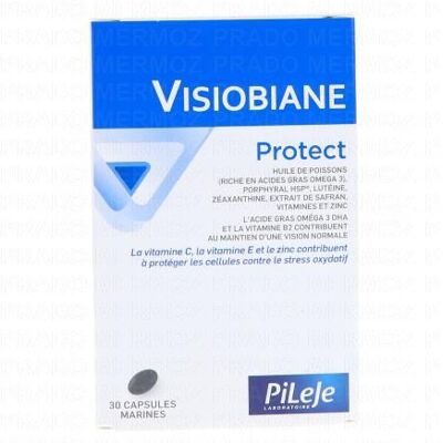 Pileje Visiobiane Protect - Oméga-3, Vitamines C, E - Soutien oculaire - Publicité Pileje Visiobiane Protect - Oméga-3, Vitamines C, E - Soutien oculaire - Publicité