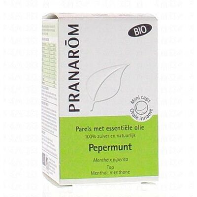 Pranarom Perles Huile Essentielle De Menthe Poivrée Bio X60 - Publicité Pranarom Perles Huile Essentielle De Menthe Poivrée Bio X60 - Publicité