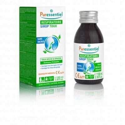 Puressentiel Sirop Toux Sans Sucres 100ml - Publicité Puressentiel Sirop Toux Sans Sucres 100ml - Publicité