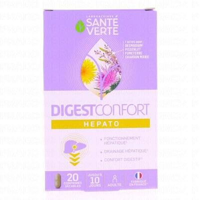 Santé Verte Hepato Calm 20 Comprimés - Complément Alimentaire - Publicité Santé Verte Hepato Calm 20 Comprimés - Complément Alimentaire - Publicité