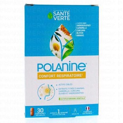 Santé Verte Polanine - Soulagement naturel des allergies saisonnières - 30 comprimés - Publicité Santé Verte Polanine - Soulagement naturel des allergies saisonnières - 30 comprimés - Publicité