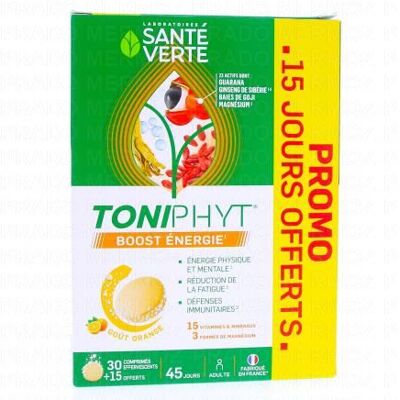 Sante Verte Sante Verte Toniphyt Boost Orange - Comprimés Effervescents 45 pcs - Publicité Sante Verte Sante Verte Toniphyt Boost Orange - Comprimés Effervescents 45 pcs - Publicité