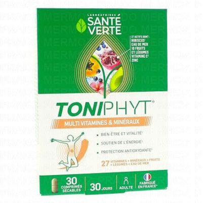 Santé Verte Toniphyt Multivitamines et Minéraux - Complément alimentaire - Publicité Santé Verte Toniphyt Multivitamines et Minéraux - Complément alimentaire - Publicité