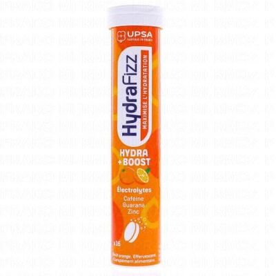 Upsa Hydrafizz - Hydra + Boost Goût Orange X16 Comprimés - Publicité Upsa Hydrafizz - Hydra + Boost Goût Orange X16 Comprimés - Publicité