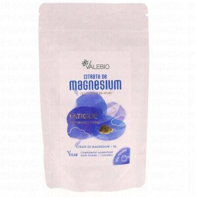 VALEBIO Citrate de Magnésium Fatigue Pomme - Complément - Publicité VALEBIO Citrate de Magnésium Fatigue Pomme - Complément - Publicité