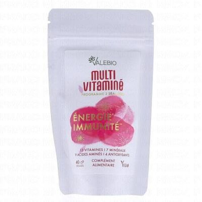 Valebio Multivitaminé Énergie Et Immunité X40 Gélules - Publicité Valebio Multivitaminé Énergie Et Immunité X40 Gélules - Publicité