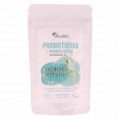 Valebio Probiotiques Microbiote Intestinal - 30 Gélules - Publicité Valebio Probiotiques Microbiote Intestinal - 30 Gélules - Publicité